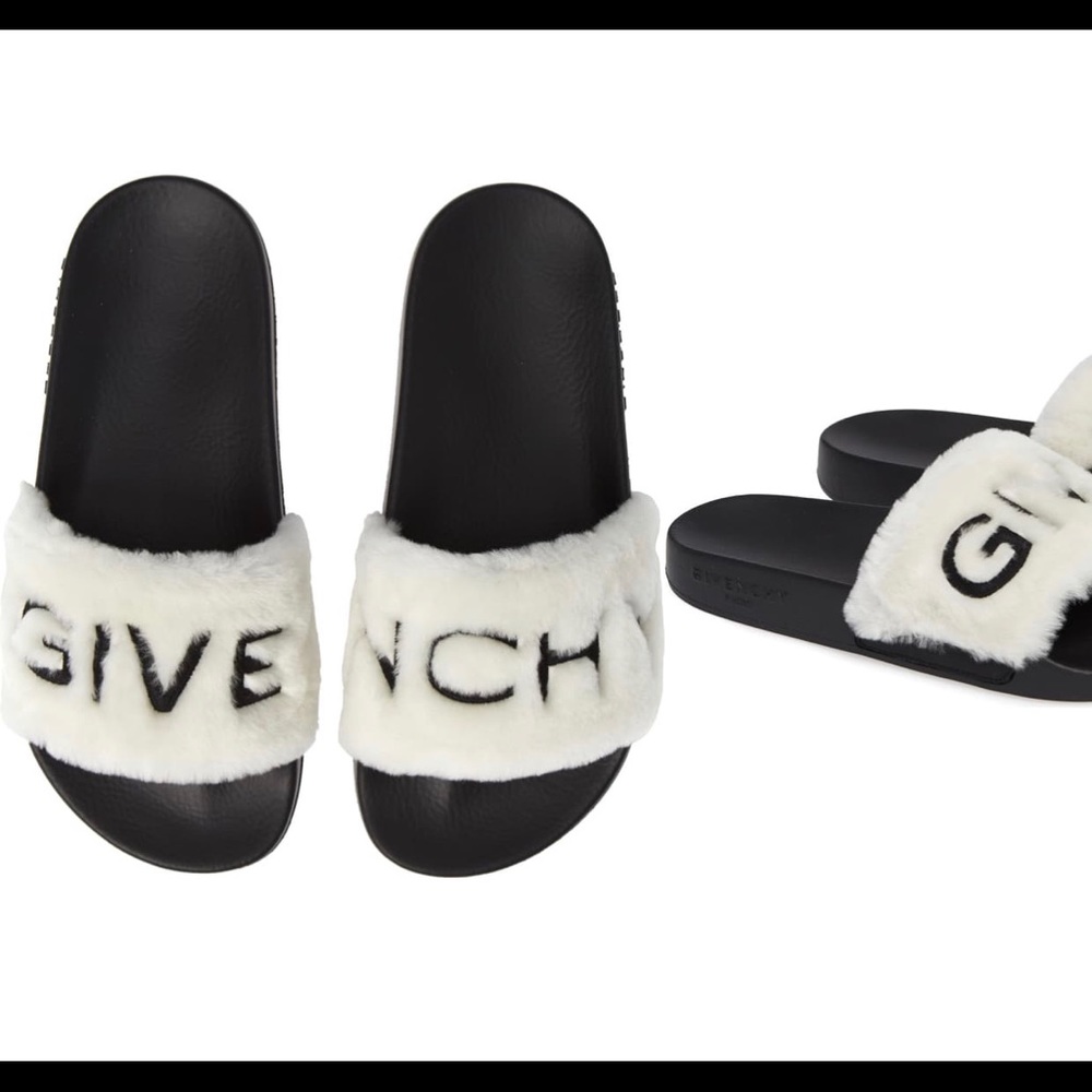 Authentic Givenchy Shearling Slippers - image 1